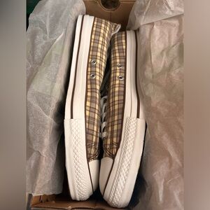 Converse Plaid Shoes